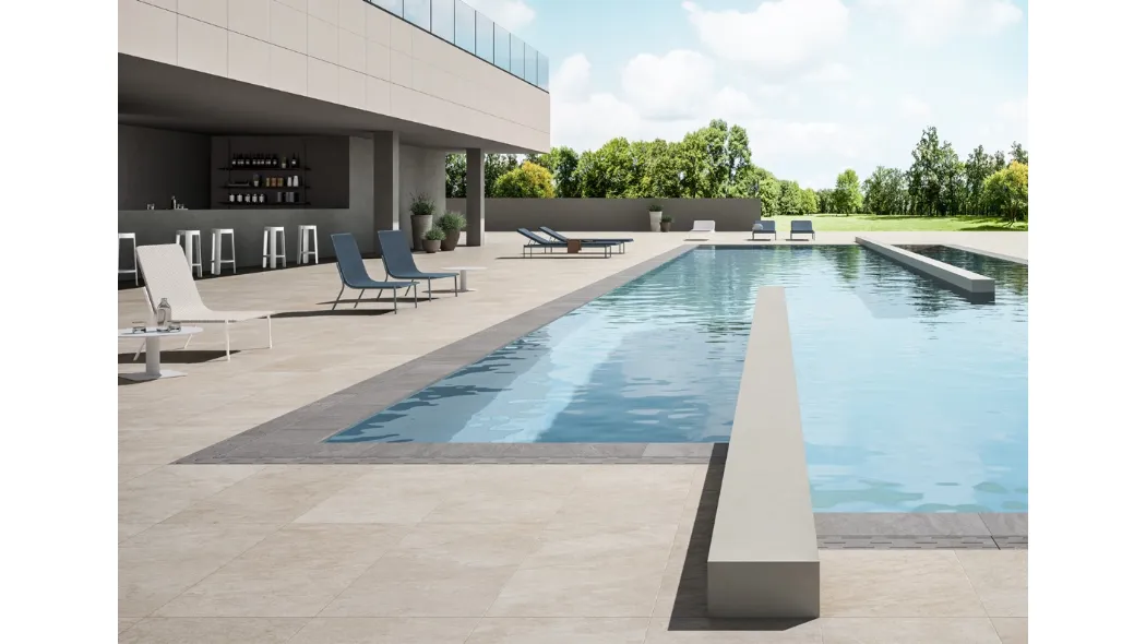 Piastrelle per outdoor L2 Silver Ivory di Lea Ceramiche