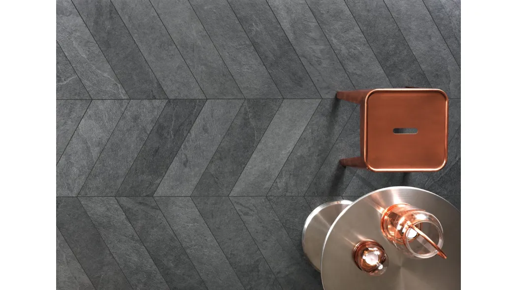 Piastrelle Waterfall Gray Chevron di Lea Ceramiche